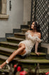 Mini bridal dress glitter